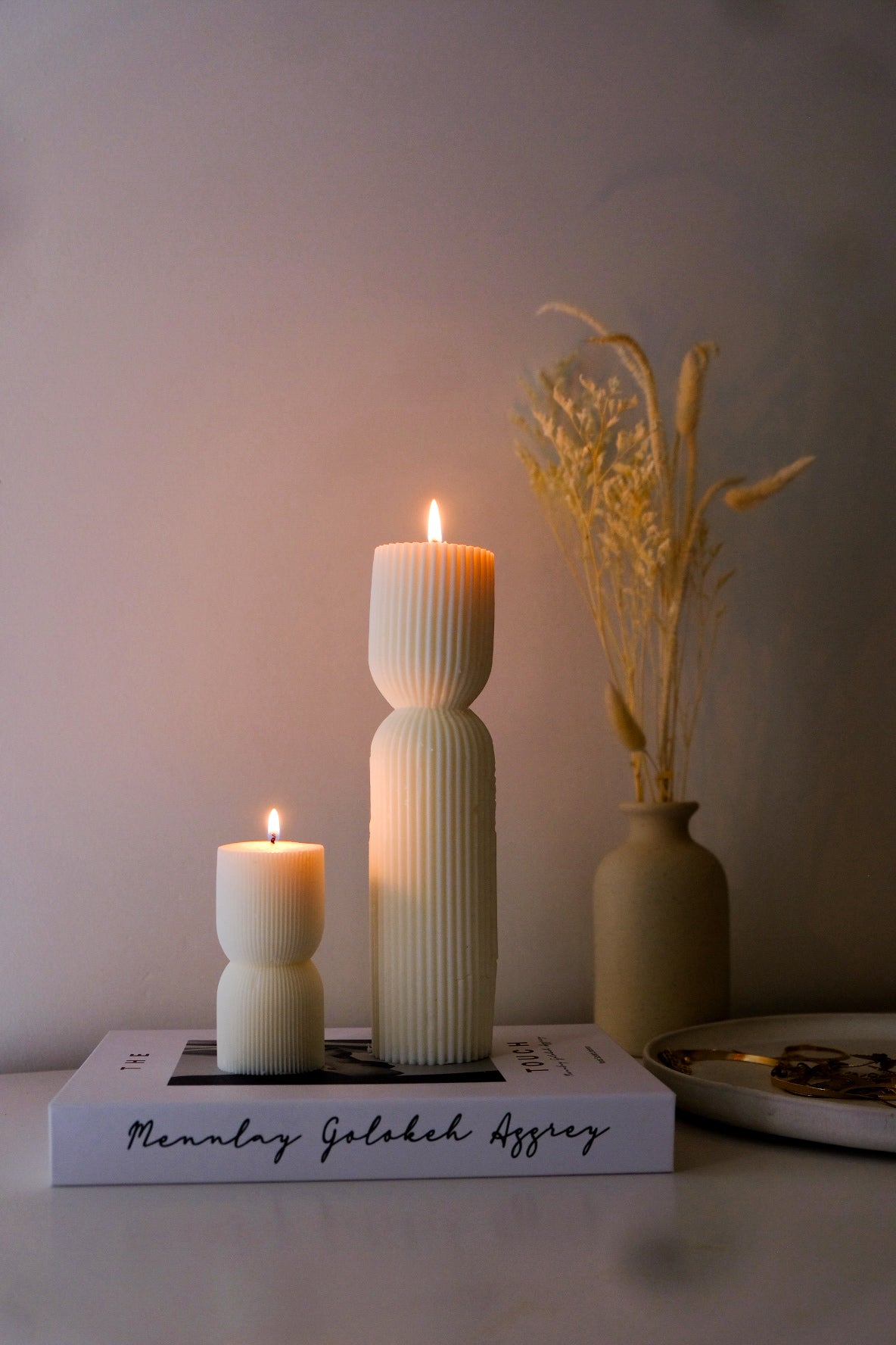 Sojawachs-Säulenkerzen zur Aromatherapie für die Inneneinrichtung, perfekt als Geschenk für Schlafzimmer, Badezimmer, Wohnzimmer.