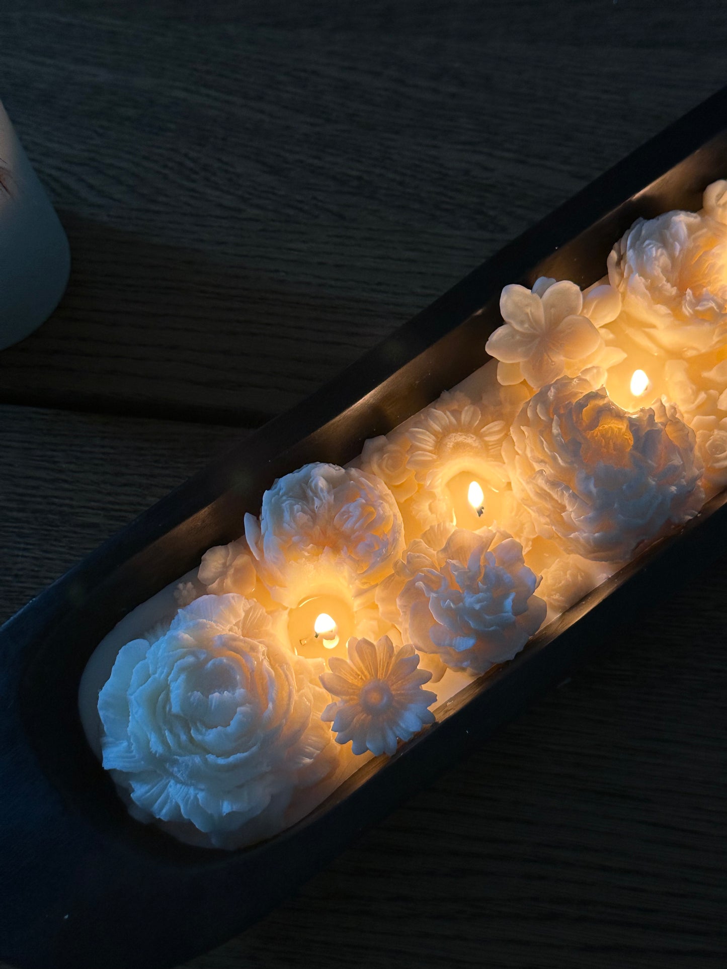 Large Flower candle bowl